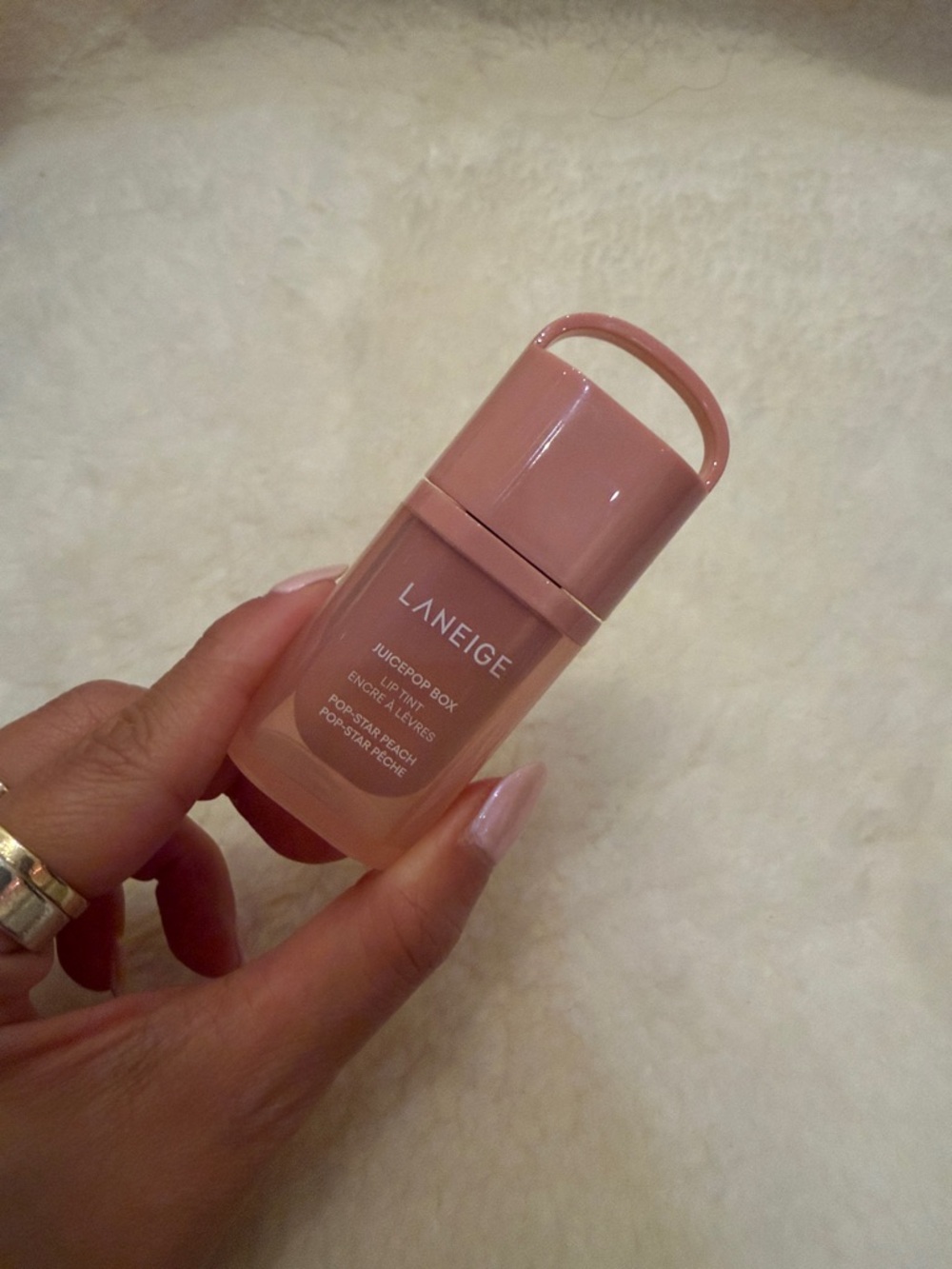 LANEIGE JuicePop Box Hydrating & Lightweight Oil Lip Tint pop-star peach *